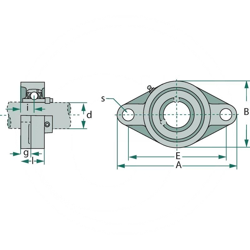 Radial insert ball bearing, complete | zdjęcie nr 2